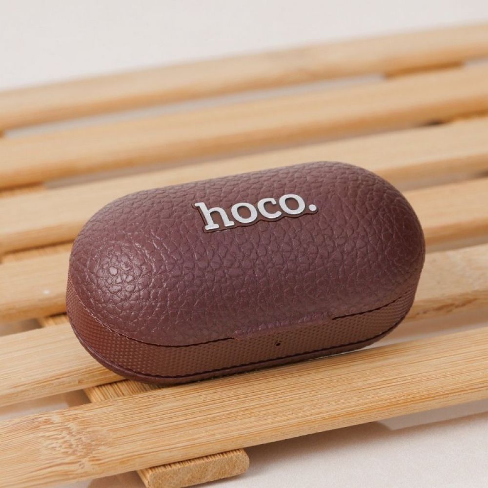 HOCO bežična Bluetooth slušalica TWS EQ19 braon