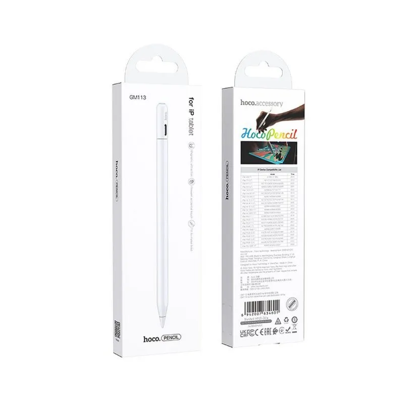 Aktivna olovka za iPad Hoco 130 mAh GM113 bela