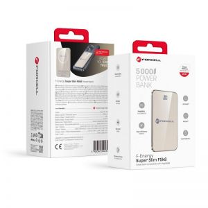 FORCELL F-ENERGY F5K8 Super Slim powerbank kompatibilan sa MagSafe PD3.0 QC4.0 15W 5000 mAh titanium