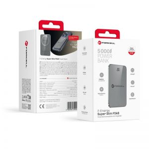FORCELL F-ENERGY F5K8 Super Slim powerbank kompatibilan sa MagSafe PD3.0 QC4.0 15W 5000 mAh siva