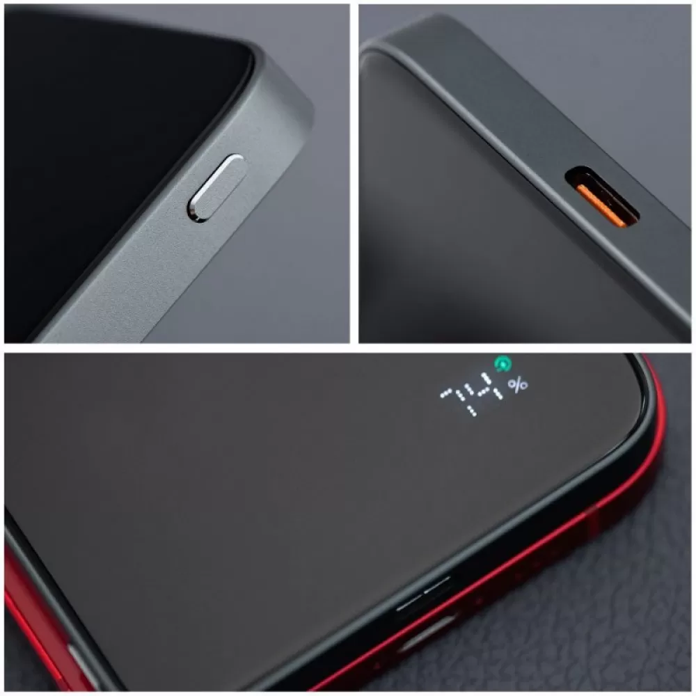 FORCELL F-ENERGY F5K8 Super Slim powerbank kompatibilan sa MagSafe PD3.0 QC4.0 15W 5000 mAh crna