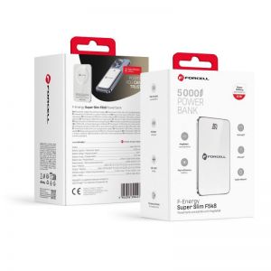 FORCELL F-ENERGY F5K8 Super Slim powerbank kompatibilan sa MagSafe PD3.0 QC4.0 15W 5000 mAh bela