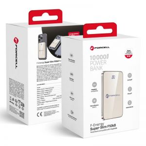 FORCELL F-ENERGY F10K8 Super Slim powerbank kompatibilan sa MagSafe PD3.0 QC4.0 15W 10000 mAh titanium
