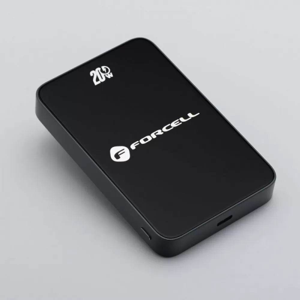 FORCELL F-ENERGY F10K8 Super Slim powerbank kompatibilan sa MagSafe PD3.0 QC4.0 15W 10000 mAh crna