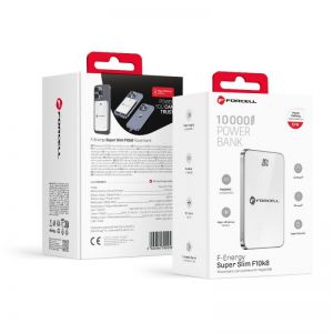 FORCELL F-ENERGY F10K8 Super Slim powerbank kompatibilan sa MagSafe PD3.0 QC4.0 15W 10000 mAh bela