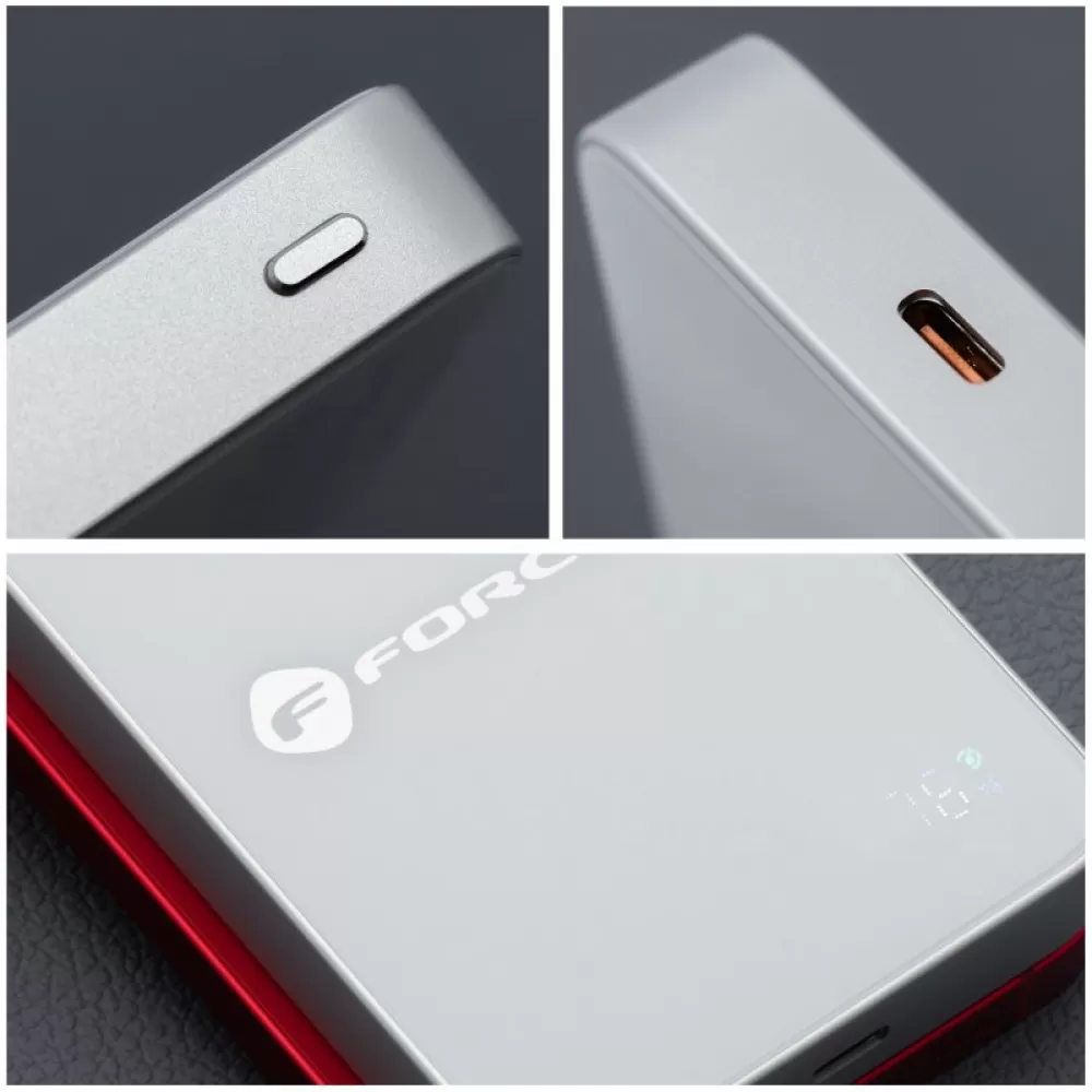 FORCELL F-ENERGY F10K8 Super Slim powerbank kompatibilan sa MagSafe PD3.0 QC4.0 15W 10000 mAh bela