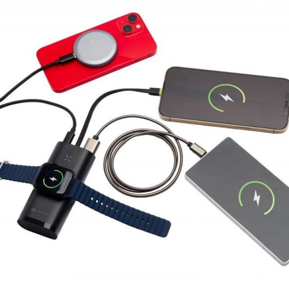 FORCELL F-ENERGY F10K4 powerbank kompatibilan sa Apple Watch PD QC3.0 3A 22.5W 10000 mAh crni
