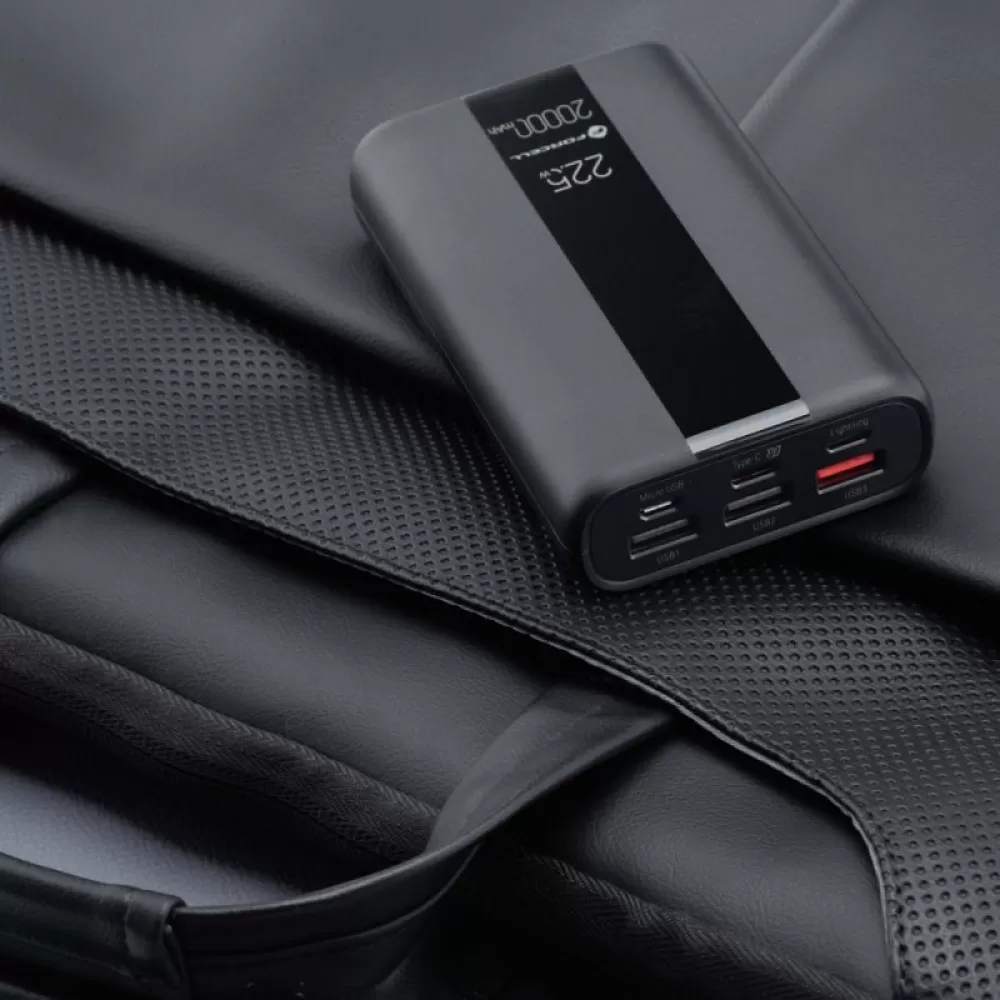 FORCELL F-ENERGY P20K2 Energo powerbank PD QC3.0 3A 22.5W 20000 mAh crni