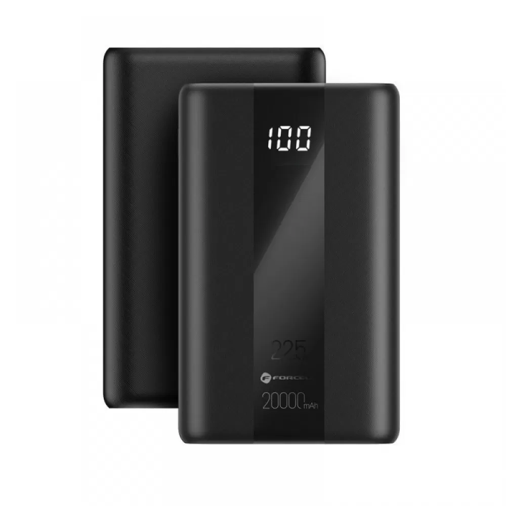 FORCELL F-ENERGY P20K2 Energo powerbank PD QC3.0 3A 22.5W 20000 mAh crni