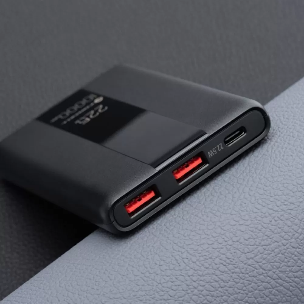 FORCELL F-ENERGY P10K2 Energo powerbank PD QC3.0 3A 22.5W 10000 mAh crni