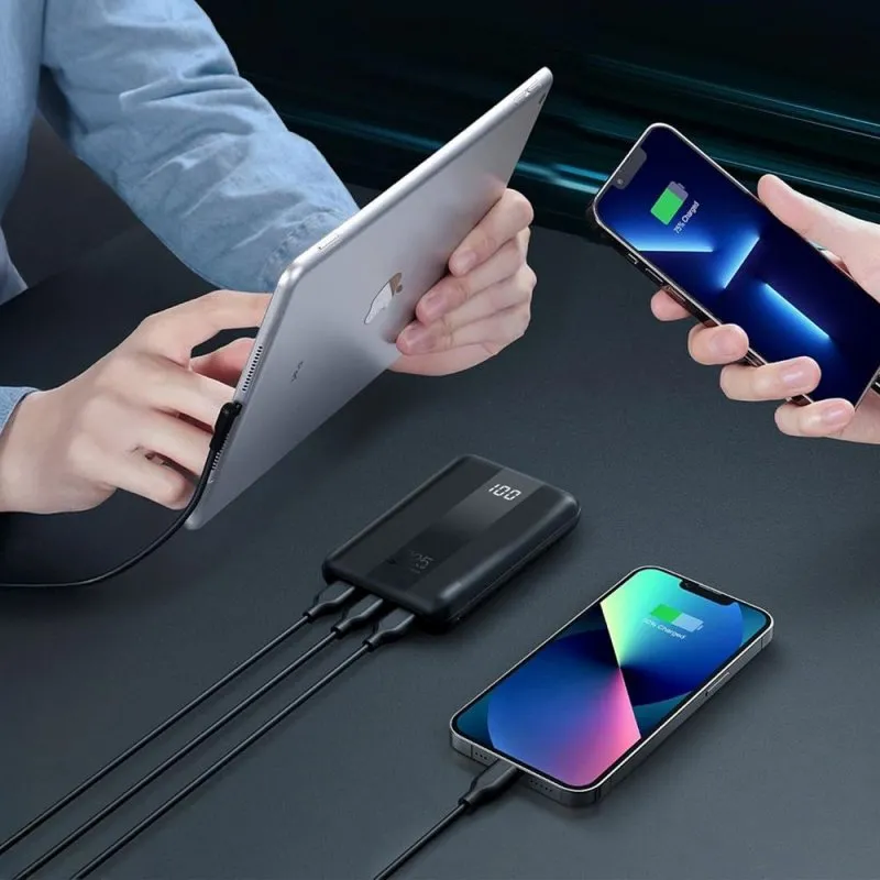 FORCELL F-ENERGY P10K2 Energo powerbank PD QC3.0 3A 22.5W 10000 mAh crni