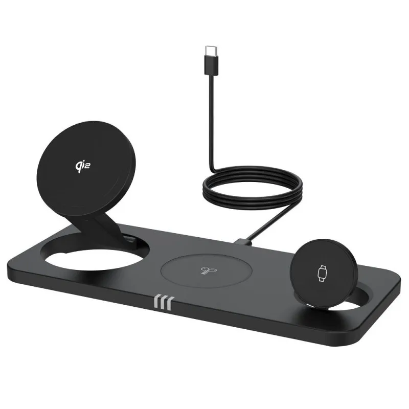 FORCELL F-ENERGY MagNetix 3w1 QI2 20.5W bežično punjenje kompatibilno sa MagSafe crno