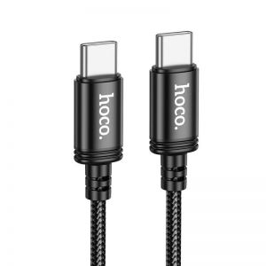 Kabl USB C na USB C Hoco 3A 60W 2 m X89 crna