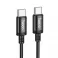 Kabl USB C na USB C Hoco 3A 60W 2 m X89 crna