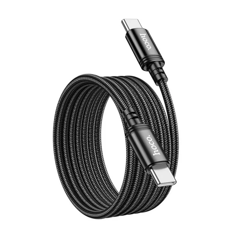 Kabl USB C na USB C Hoco 3A 60W 2 m X89 crna