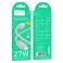 HOCO kabl Type C na Lightning PD 27W X113 1 m siva