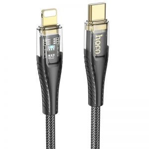 HOCO kabl Type C na Lightning PD 27W U121 1.2 m crna providna