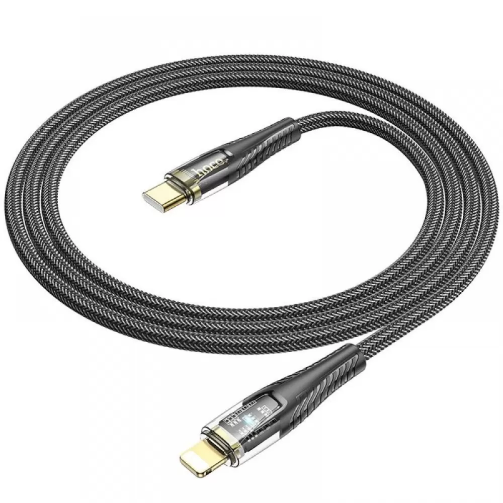 HOCO kabl Type C na Lightning PD 27W U121 1.2 m crna providna