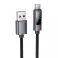 Kabl USB A na USB C Hoco 5A sa displejem 1 m X112 crna