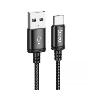 Kabl USB A na USB C Hoco 3A 2 m X89 crna