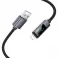 Kabl USB A na Lightning Hoco 2.4A sa displejem 1 m X112 crna