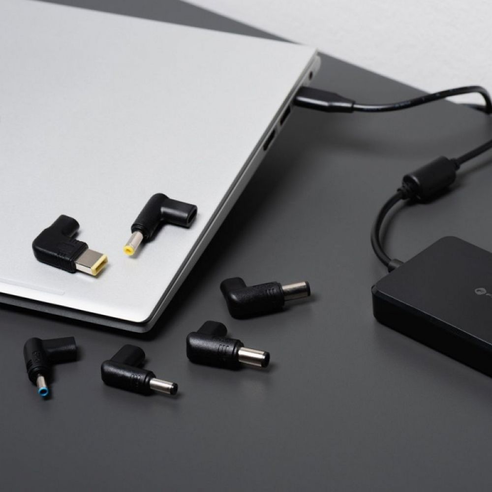 FORCELL F-ENERGY E856 univerzalni punjac za laptop 90W (6 adaptera) crni