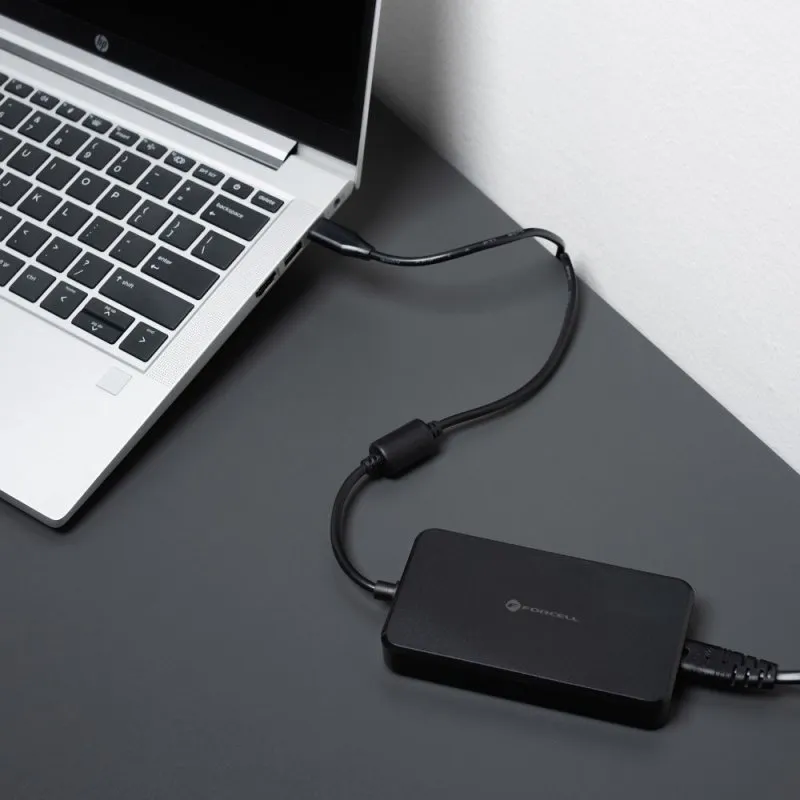 FORCELL F-ENERGY E856 univerzalni punjac za laptop 90W (6 adaptera) crni