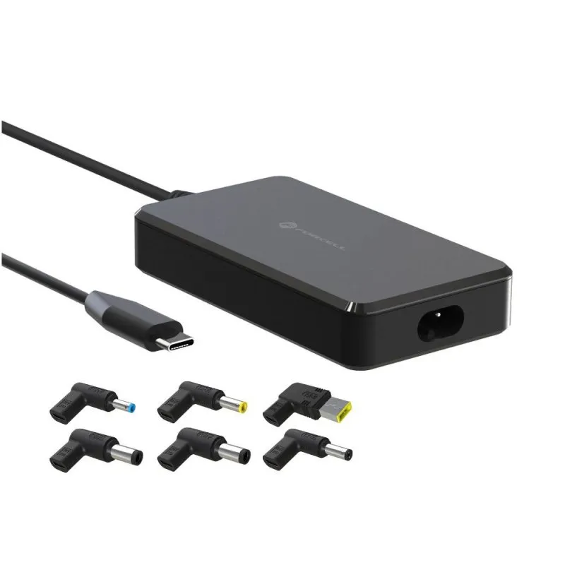 FORCELL F-ENERGY E856 univerzalni punjac za laptop 90W (6 adaptera) crni