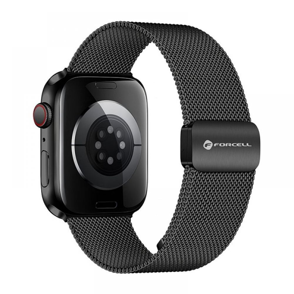 FORCELL F-DESIGN FA14 magnetna narukvica od nehrdjajuceg celika za APPLE Watch 42/44/45/49 mm crna