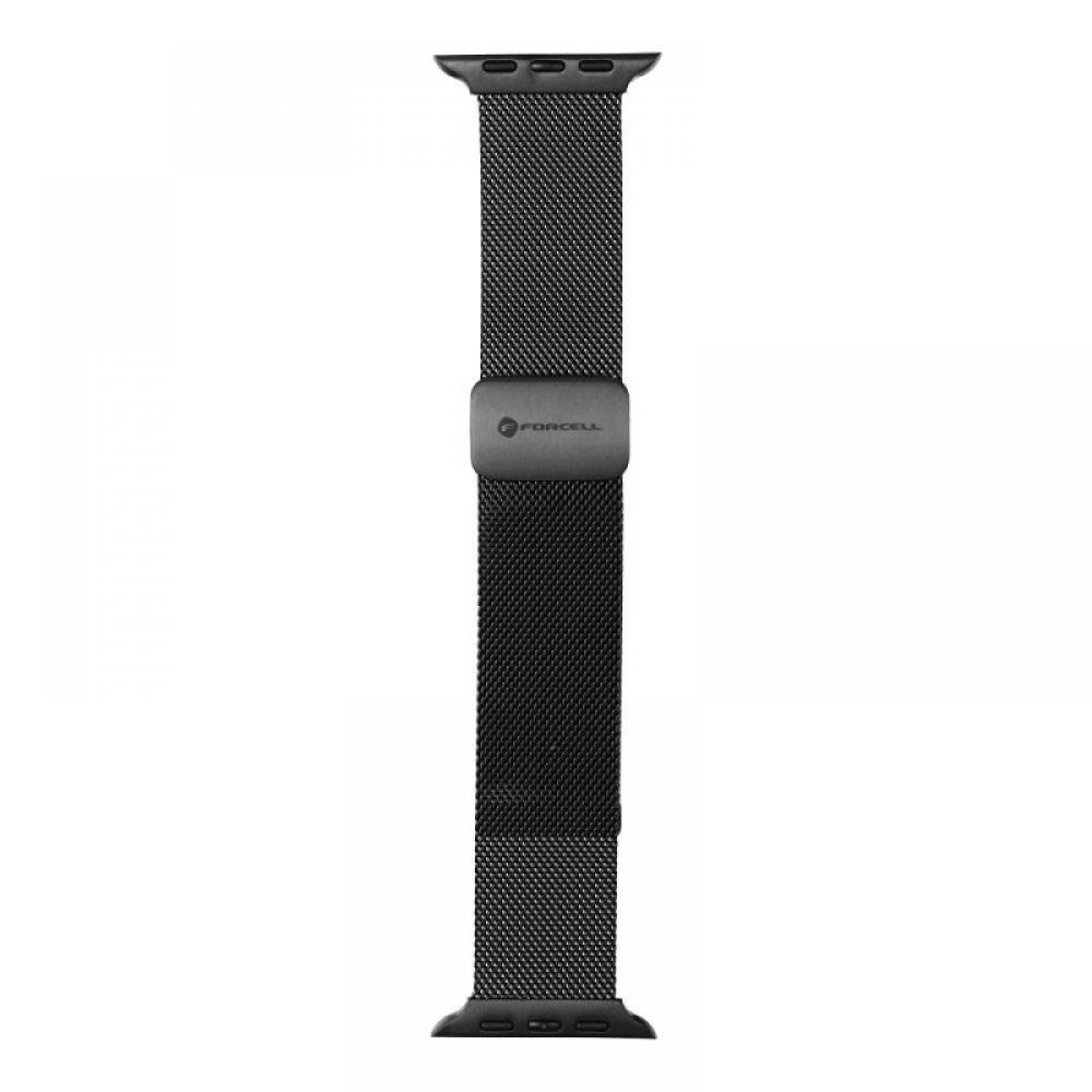 FORCELL F-DESIGN FA14 magnetna narukvica od nehrdjajuceg celika za APPLE Watch 38/40/41 mm crna