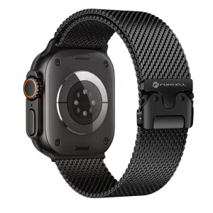 FORCELL F-DESIGN FA11 narukvica od nehrdjajuceg celika za APPLE Watch 42/44/45/49 mm crna