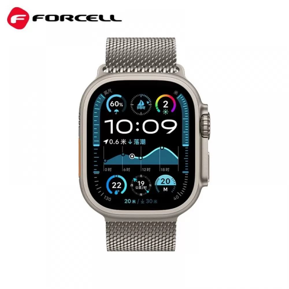 FORCELL F-DESIGN FA11 narukvica od nehrdjajuceg celika za APPLE Watch 38/40/41 mm srebrna