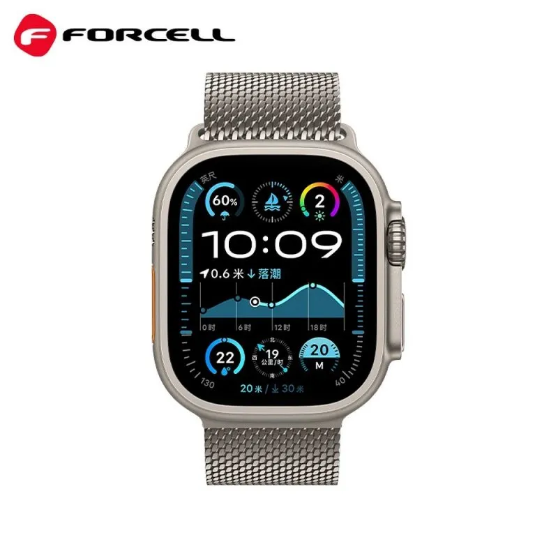 FORCELL F-DESIGN FA11 narukvica od nehrdjajuceg celika za APPLE Watch 38/40/41 mm srebrna