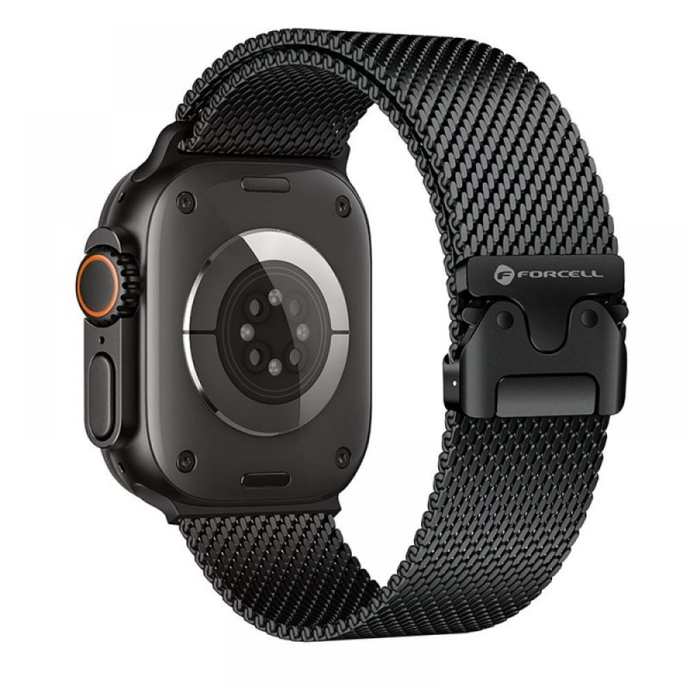 FORCELL F-DESIGN FA11 narukvica od nehrdjajuceg celika za APPLE Watch 38/40/41 mm crna