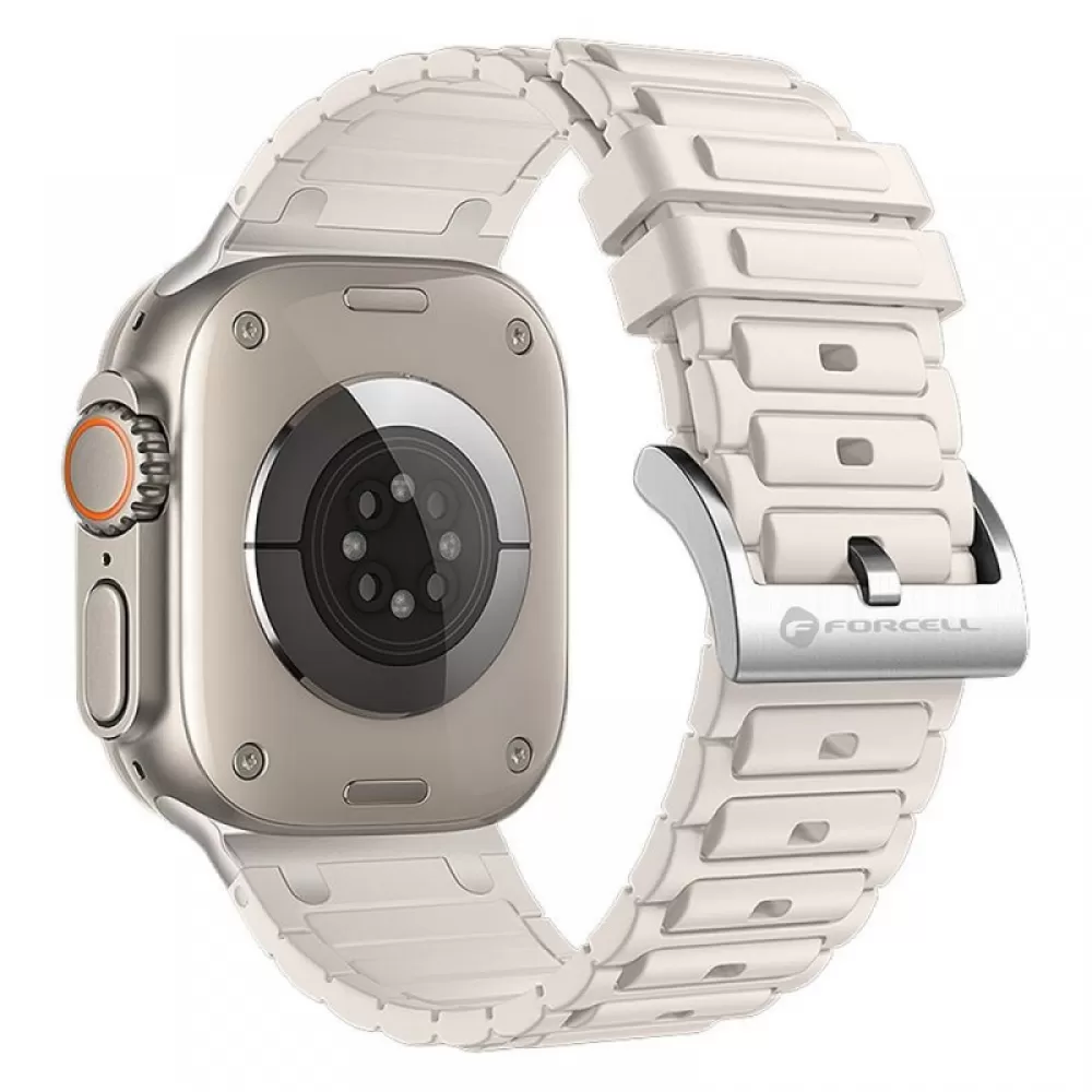 FORCELL F-DESIGN FA06 silikonska narukvica za APPLE Watch 38/40/41 mm bela