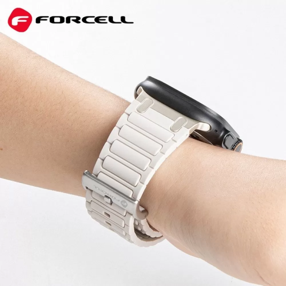 FORCELL F-DESIGN FA06 silikonska narukvica za APPLE Watch 38/40/41 mm bela