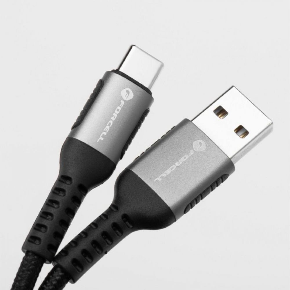 FORCELL F-ENERGY C256 kabl USB A na Type C QC4.0 3 A 66 W 0.5 m crni