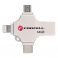 FORCELL F-DATA Metal Quad 64 GB USB fles USB 3.2 Gen 1 (USB A/Type C/Lightning/Micro USB) srebrni