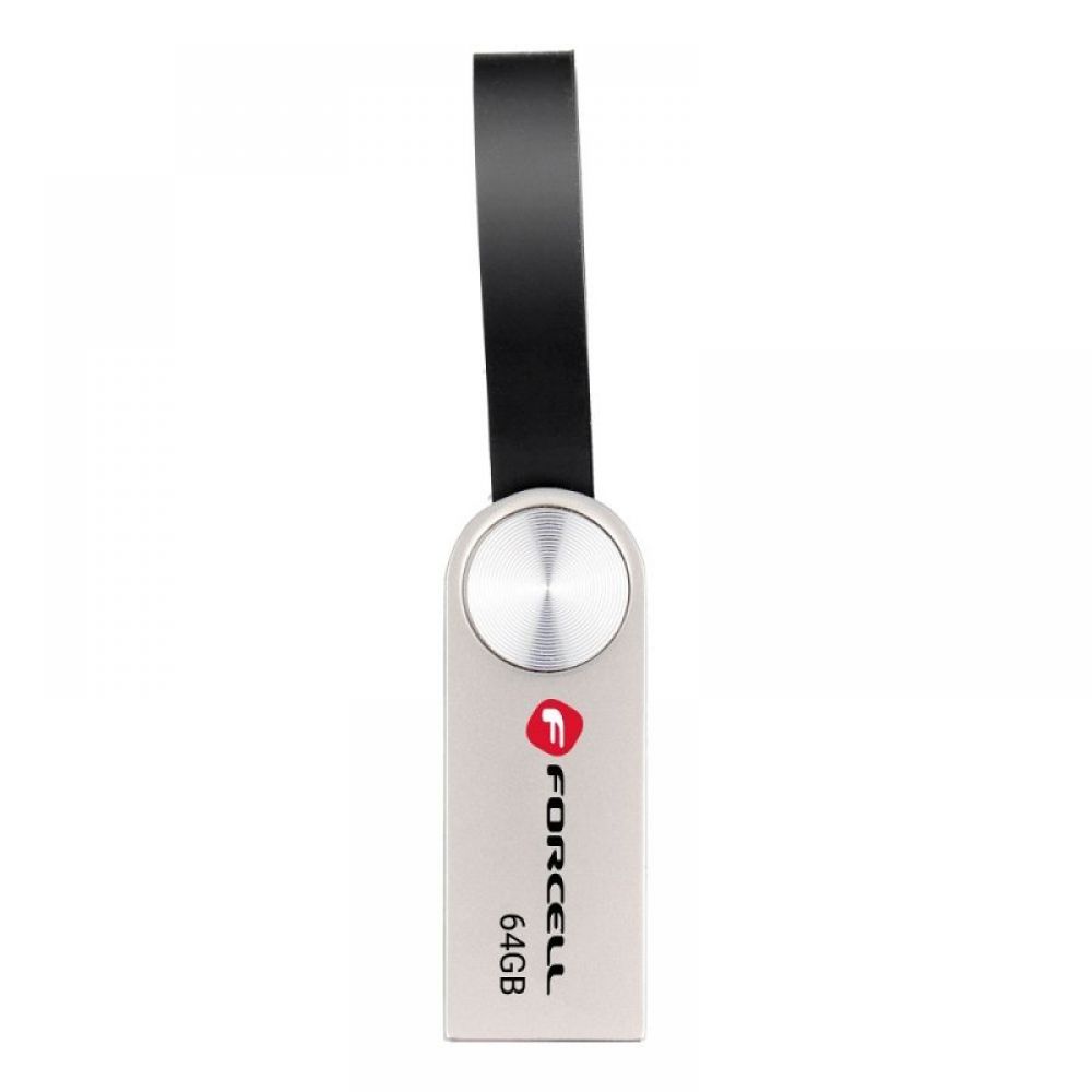 FORCELL F-DATA Metal 64 GB USB flash USB 3.2 Gen 1 (USB A) srebrni