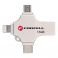 FORCELL F-DATA Metal Quad 16 GB USB flash USB 3.2 Gen 1 (USB A/Type C/Lightning/Micro USB) srebrni