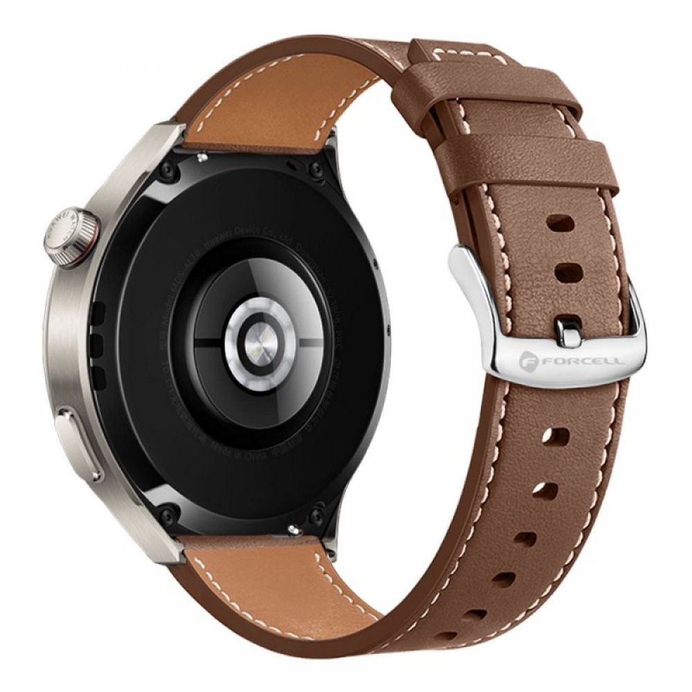 FORCELL F-DESIGN FS21 narukvica od eko koze za SAMSUNG Watch 22 mm braon