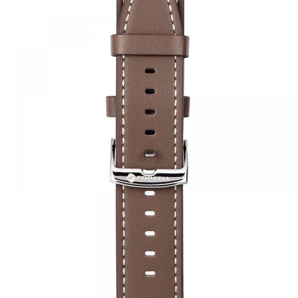 FORCELL F-DESIGN FS21 narukvica od eko koze za SAMSUNG Watch 22 mm braon