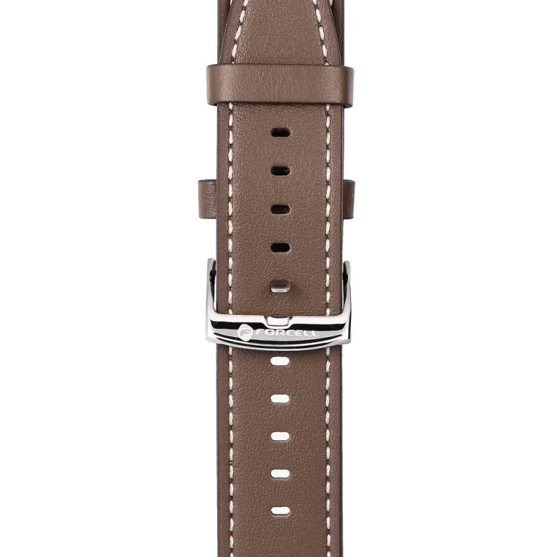 FORCELL F-DESIGN FS21 narukvica od eko koze za SAMSUNG Watch 22 mm braon