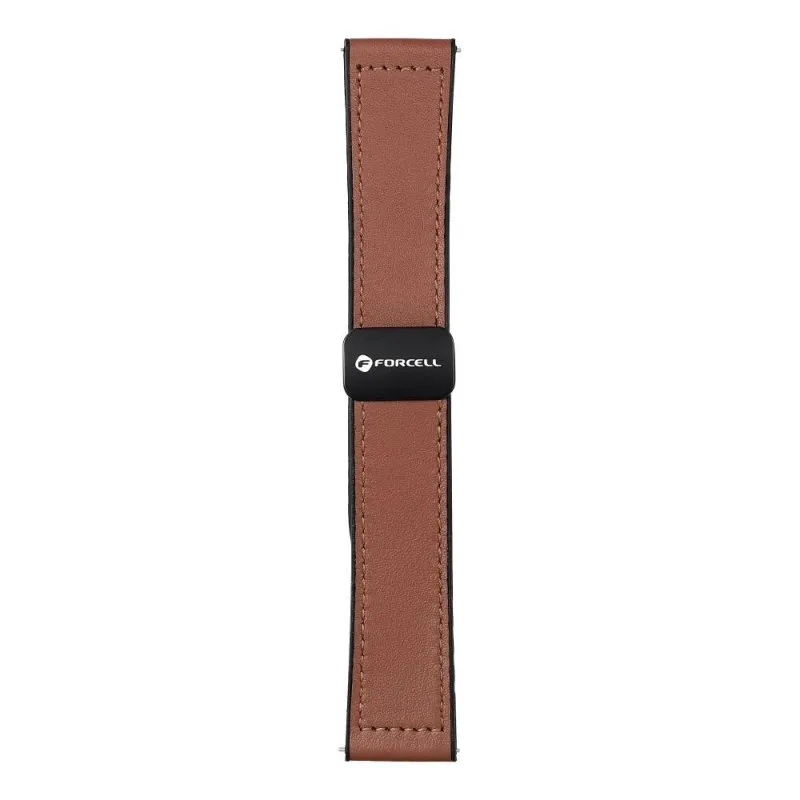 FORCELL F-DESIGN FS20 magnetna narukvica od eko koze za SAMSUNG Watch 22 mm braon