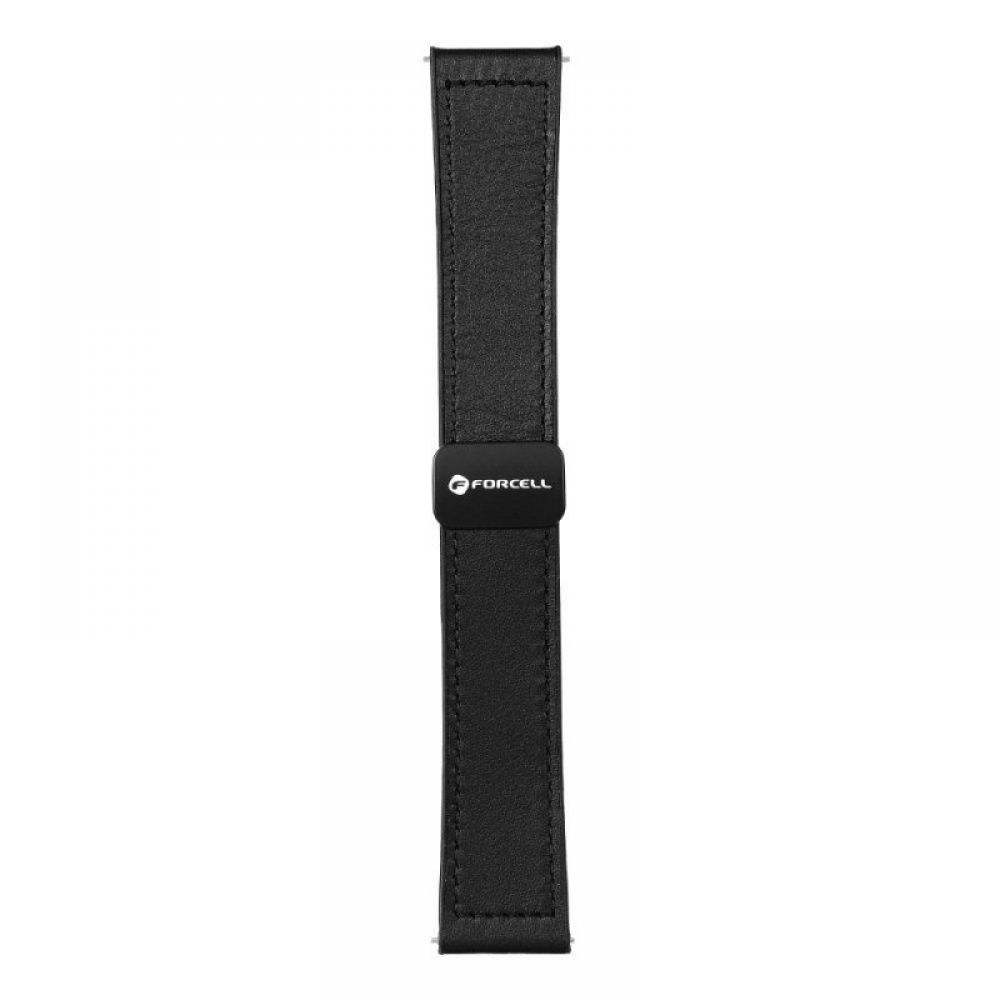 FORCELL F-DESIGN FS20 magnetna narukvica od eko koze za SAMSUNG Watch 20 mm crna
