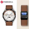 FORCELL F-DESIGN FS20 magnetna narukvica od eko koze za SAMSUNG Watch 20 mm braon