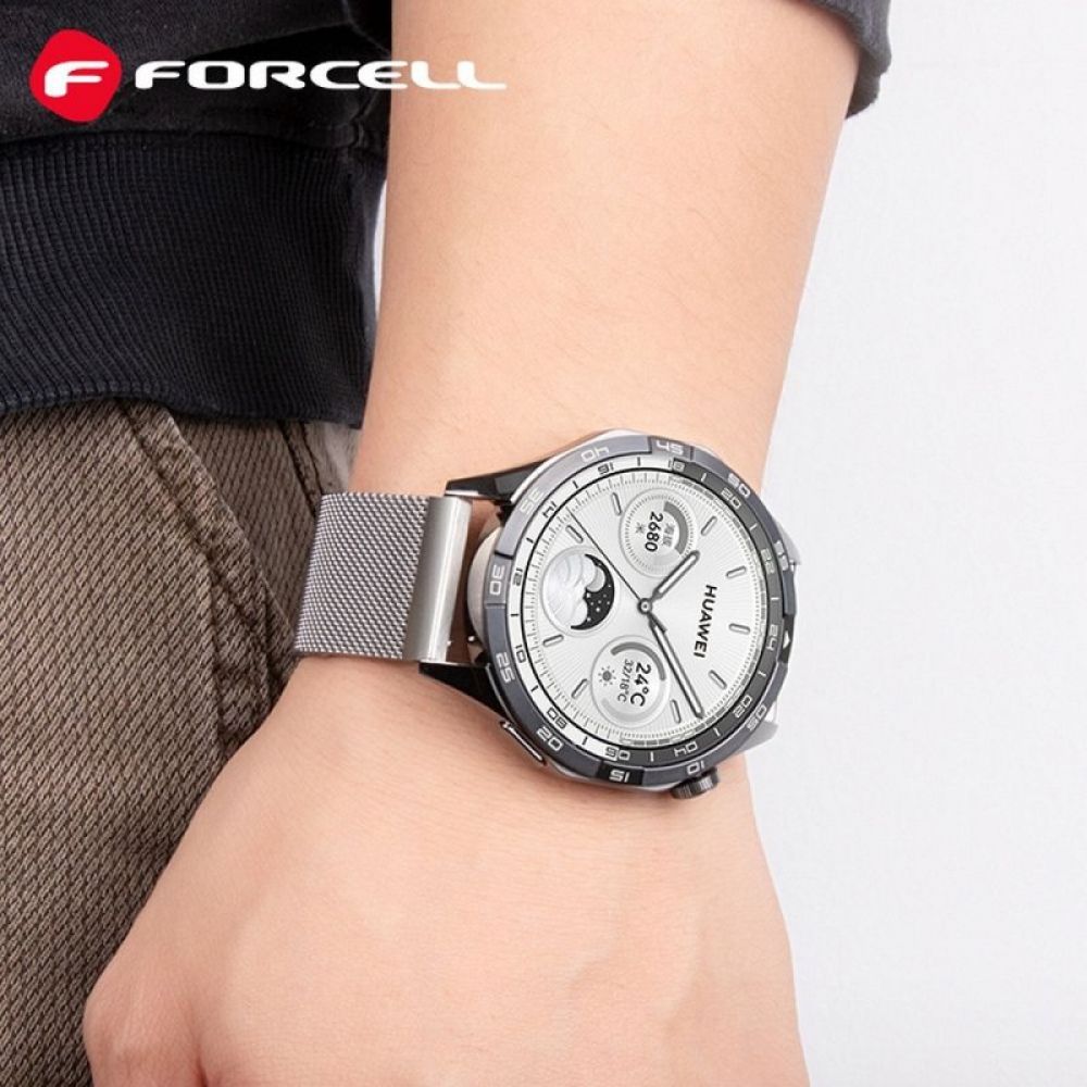 FORCELL F-DESIGN FS11 magnetna narukvica od nerdjajuceg celika za SAMSUNG Watch 20 mm crna