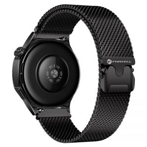 FORCELL F-DESIGN FS10 narukvica od nerdjajuceg celika za SAMSUNG Watch 22 mm crna