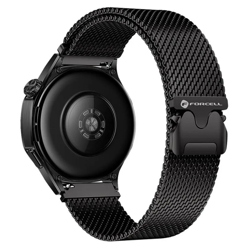 FORCELL F-DESIGN FS10 narukvica od nerdjajuceg celika za SAMSUNG Watch 20 mm crna