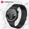 FORCELL F-DESIGN FS10 narukvica od nerdjajuceg celika za SAMSUNG Watch 20 mm crna